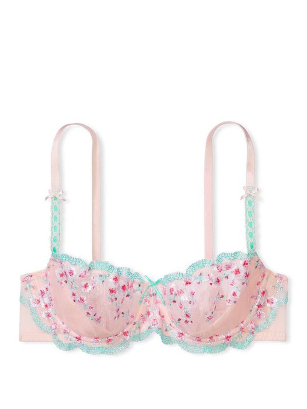 Victoria's Secret 36DD Dream Angels Unlined Push Up w/o Pad Embroidered Bra $65
